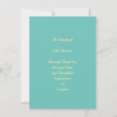 悔やみや弔慰感謝していは2ドル詩の下でデジタル 案内状 (裏面)