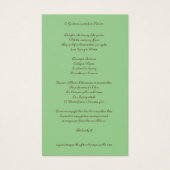 悔やみや弔慰感謝していガーデナーブックマーク記念カード (裏面)