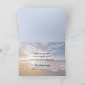 悔やみや弔慰感謝飛んでいる鳥海シーンカード カード (内部)