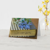 悔やみや弔慰折りカード カード (黄色い花)