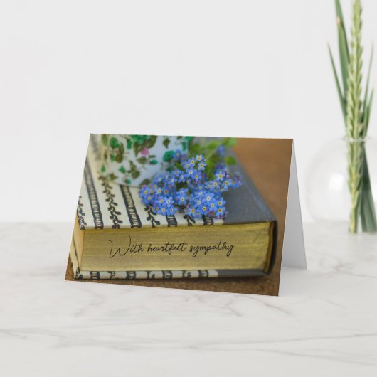 悔やみや弔慰折りカード カード (正面)