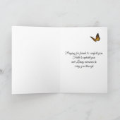 悔やみや弔慰折りカード カード (内部)