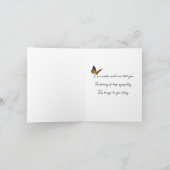 悔やみや弔慰折りカード カード (内部)