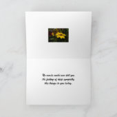 悔やみや弔慰折りグリーティングカード付き カード (内部)