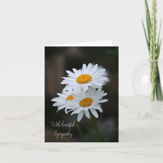 悔やみや弔慰折りグリーティングカード付き カード (正面)