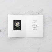 悔やみや弔慰折りグリーティングカード付き カード (内部)