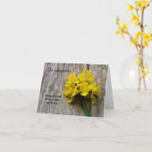 悔やみや弔慰折りグリーティングカード カード (黄色い花)