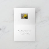 悔やみや弔慰折りグリーティングカード カード (内部)