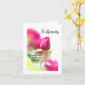 悔やみや弔慰折り畳みグリーティングカード カード (黄色い花)