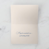 悔やみや弔慰抽象芸術ハナミズキの花 カード (内部)