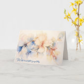 悔やみや弔慰抽象芸術ハナミズキの花 カード (黄色い花)