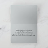 悔やみや弔慰損失サービスブラックラブラドール取得 カード (内部)