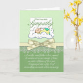 悔やみや弔慰早期ベビー喪失/乳児喪失 カード (黄色い花)