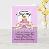 悔やみや弔慰早期乳児の喪失/ Infの喪失 カード (黄色い花)