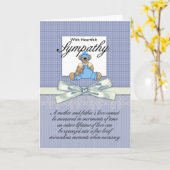 悔やみや弔慰期外男の赤ちゃん喪失 カード (黄色い花)