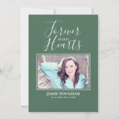 悔やみや弔慰植物水彩写真 サンキューカード (裏面)