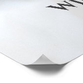 悔やみや弔慰死別葬記念カスタム写真 ポスター (角)