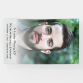 悔やみや弔慰死別葬記念カスタム写真 横断幕 (横)