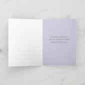 悔やみや弔慰母花の喪失名前をカスタムする カード (内部)