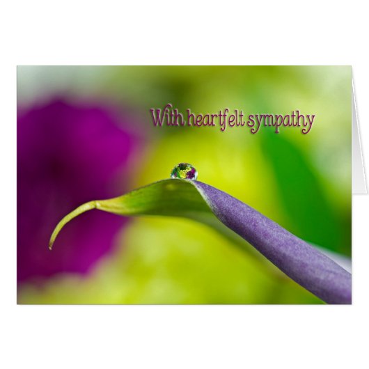 悔やみや弔慰水滴 (正面横)