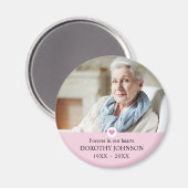 悔やみや弔慰永遠に私たちのハート写真 マグネット (正面/裏面)