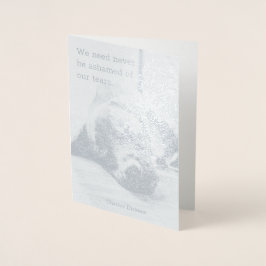 悔やみや弔慰犬 箔カード