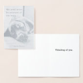 悔やみや弔慰犬 箔カード (ディスプレー)