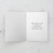 悔やみや弔慰用に百合の蝶 カード (内部)