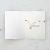 悔やみや弔慰用オレンジハイビスカス カード (内部)