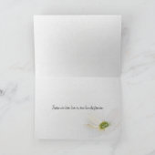 悔やみや弔慰白デイジー カード (内部)