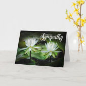悔やみや弔慰白《植物》スイレン カード (黄色い花)