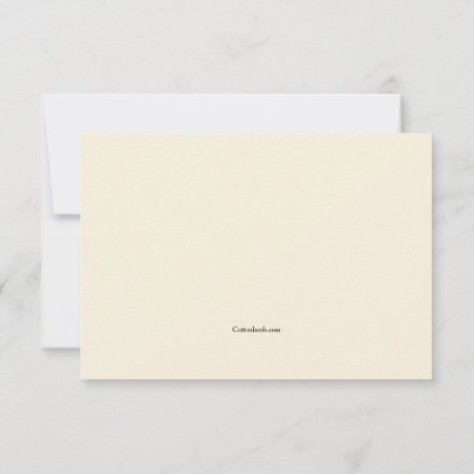 悔やみや弔慰確認カードクリームカラー カード (裏面)