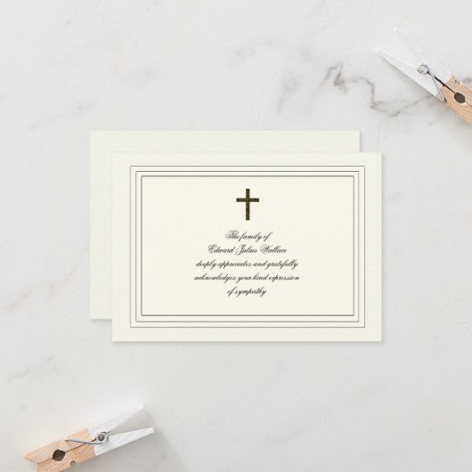 悔やみや弔慰確認 カード (正面/裏面インサイチュ)