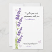 悔やみや弔慰祈りの言葉 カード (裏面)