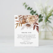 悔やみや弔慰秋秋開花葬儀 サンキューカード (スタンド正面)