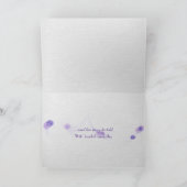 悔やみや弔慰紫色のアリスサムガーデン カード (内部)