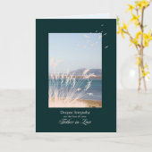 悔やみや弔慰義父の死 カード (黄色い花)