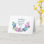 悔やみや弔慰聖なる書物、 経典カード カード (黄色い花)