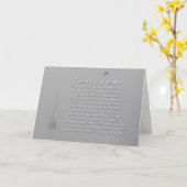 悔やみや弔慰航海の埋葬海スピリチュアル詩 カード (黄色い花)