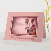 悔やみや弔慰花 カード (黄色い花)