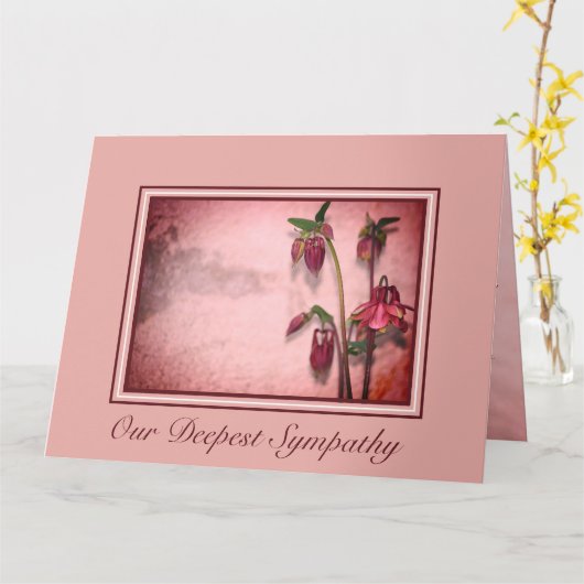 悔やみや弔慰花 カード (黄色い花)