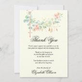 悔やみや弔慰葬儀ありがとう宗教 サンキューカード (正面)