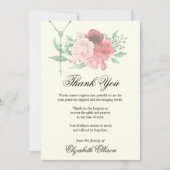 悔やみや弔慰葬儀ありがとう宗教 サンキューカード (正面)