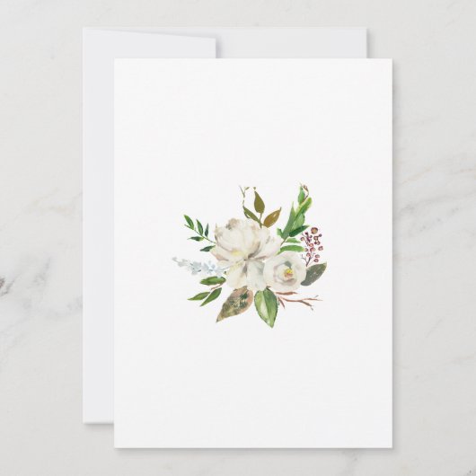 悔やみや弔慰葬儀ありがとう水の色フローラ写真 サンキューカード (裏面)