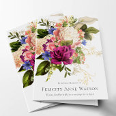 悔やみや弔慰葬儀サンキューカードフローラブーケ カード