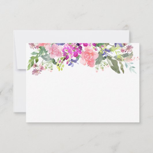 悔やみや弔慰葬儀サンキューカードフローラ サンキューカード (裏面)