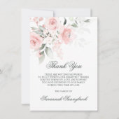 悔やみや弔慰葬儀サンキューピンクフローラ |詩 サンキューカード (正面)