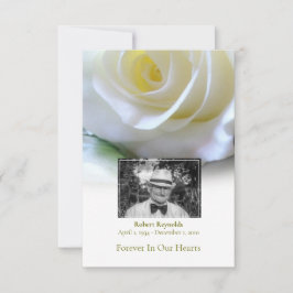 悔やみや弔慰葬儀ホワイトローズの写真ありがとう サンキューカード