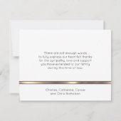 悔やみや弔慰葬儀メモリアルありがとう金ゴールド紫 (裏面)