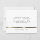 悔やみや弔慰葬儀メモリアルサンキューアイユー金ゴールドブラック (裏面)